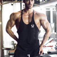 hot【DT】 Gyms Stringer Mens Sleeveless Shirt Tanktop Mens Singlets Workout