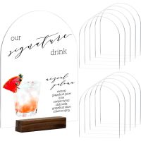 Blank Clear Arch Acrylic Wedding Sign Place Card 1/2/3mm DIY Signature Drink Bar Menu Sign Events&amp; Parties Centerpieces Decor