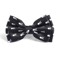 Classic Bow Tie For Men Mens Unisex Skull Black Tuxedo Formal Dress Butterfly Knot Party Wedding Ties Cravat Gift Brand New Boys Clothing