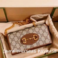 pre order Brand new authentic，GUCCI，Gucci Horsebit 1955 wallet with chain，crossbody bag，Shoulder Bags