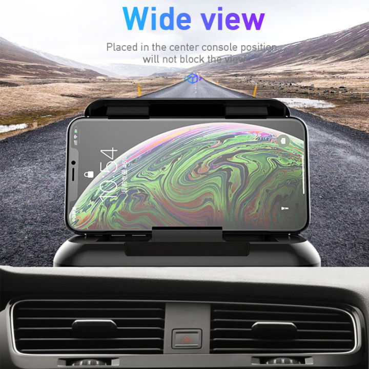 universal-car-phone-holder-dashboard-auto-carbon-fiber-mount-anti-slip-gps-navigation-smartphone-stand-for-phone-accessories