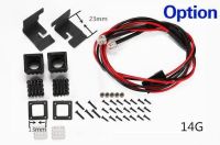 ไฟหน้า LED จำลองไฟติดรถยนต์ DIY สำหรับ SCX10 1/10แกน III รถจี๊ป TRX4 TRX6 D90ชิ้นส่วนวาล์วรถ RC