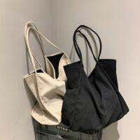 LOVEY SUMMER Corduroy Shoulder Bag Cloth Female Fresh Plush Versatile Large-Capacity