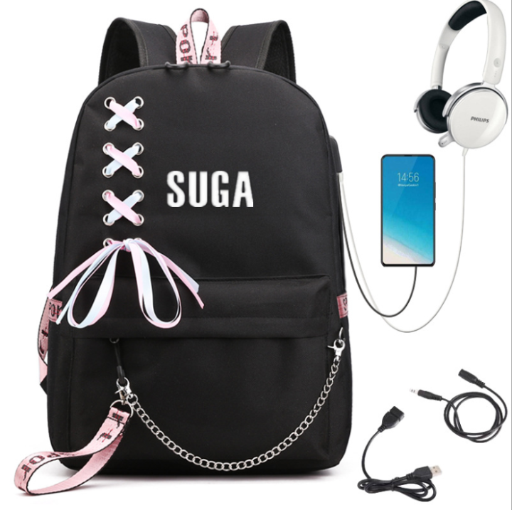 Amazon.com | Yongshida Kpop Fashion BTS Backpack Colleage Bookbag School Bag  Jimin Suga Jin Jhope RM jung kook V Fans Casual Daypack BTS Merchandise |  Kids' Backpacks