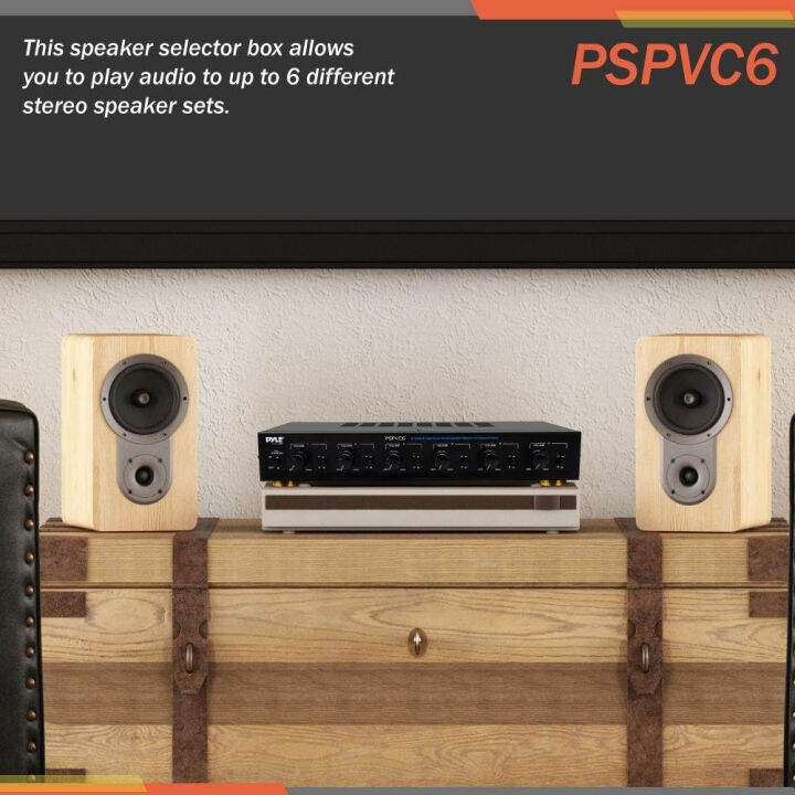 premium-new-and-improved-6-zone-channel-speaker-switch-selector-volume-control-switch-box-hub-distribution-box-for-multi-channel-high-powered-amplifier-control-6-pairs-of-speakers-pyle-pspvc6-black