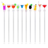 10ชิ้น/เซ็ตร้อน23ซม. ค็อกเทลเครื่องดื่มผสมบาร์ Puddler Muddler Stirring Sticks Ladle Stirrer Swizzle Sticks ค็อกเทล Picks