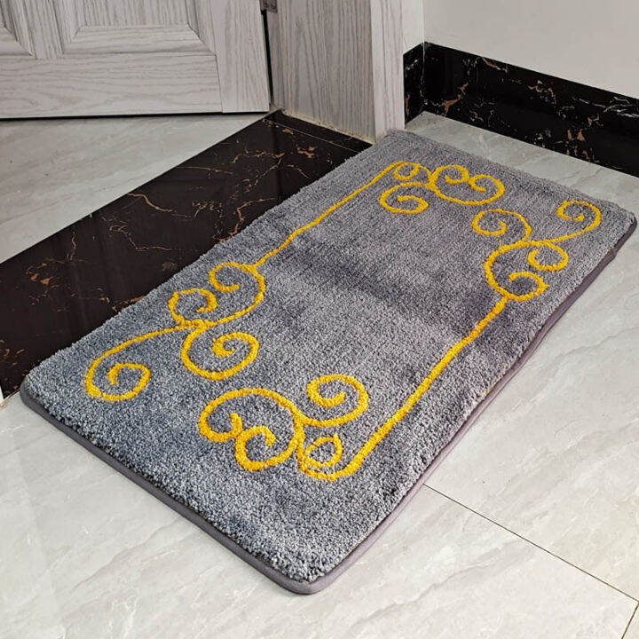 household-golden-yellow-padded-bedroom-door-mats-bathroom-absorbent-car-red-door-entrance-mats-bathroom-rug-set