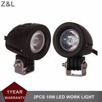 Z.L รถออฟโร้ดหลอดไฟ Led 10W 2ชิ้นสำหรับจักรยานไฟท้ายจักรยานยนต์รถกะบะเอทีวีไฟหน้าสำหรับขับรถไฟลำแสงไฟตัดหมอก4WD