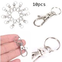 10pcs/lot Classic Key Chain Ring  Metal Swivel Lobster Clasp Clips Key Hooks Keychain Split Ring DIY Bag Jewelry Wholeales Key Chains