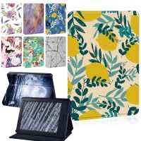 Tablet Case for Kindle Paperwhite 1/2(6th Gen)/3(7th Gen)/4 (10th Gen) Kindle 10th Gen 2019/8th 2016 Printed Flowers Pattern