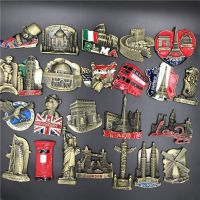 Metal refrigerator stick fridge magnet USA Britain Italy dubai Belgium India Israel new 3d magnetic world travel souvenir gifts