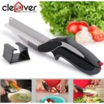  Clever Cutter 2-in-1 Knife & Cutting Board- The Original  Quickly Chops Your Favorite Fruits, Vegetables, Meats, Cheeses & More in  Second, Replace your Kitchen Knives and Cutting Boards: Home & Kitchen