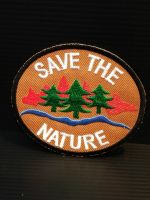 8 x 6.8 cm cartoon iron on patch embroidered D.I.Y patches decorative clothing jacket T shirt อาร์มรีดติดเสื้อ save the nature อาร์มรีดติดเสื้อหรือปัก บริการเก็บเงินปลายทาง