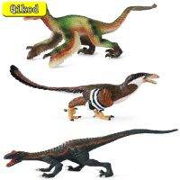 การจำลองไดโนเสาร์ยุคจูราสสิก Velociraptor Deinonychus Saurornitholestes โมเดลแกะสลักการกระทำชุดฟิกเกอร์ของขวัญสำหรับเด็ก