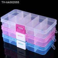 ▥❄ 10 Grids Nails Art organizer box storage Tool Choose Adjustable Manicure Jewelry Decorate Nail Art Tips Storage Container