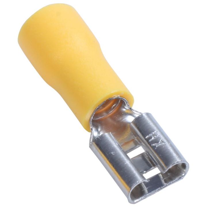 100pcs-24a-insulated-12-10awg-female-spade-terminal-crimp-wire-connectors-yellow