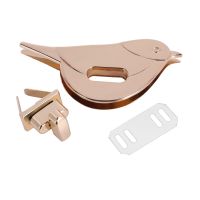 Cute Bird Turn Lock Snap Bag Accessories Buckle Twist Turn Lock Snap Clasps Closure DIY Purse Hardware Light Golden