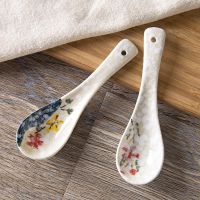 ☂✈ 1pc Japanese-style Ceramic Spoon Childrens Rice Spoon Kitchen Tableware Stir Spoon Soup Spoon Japanese Kitchen