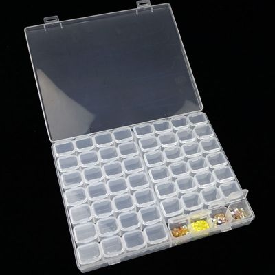 【YF】 56/28/12 Grids Embroidery Storage Bins Medicine Painting Accessory Boxes Tools Organizer