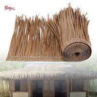 Prettyia ปาล์มเทียมหลังคาฟางเม็กซิกันม้วน Thatch 39 "X 20" สากล Tiki บาร์หญ้ากระท่อมสำหรับตกแต่งสวนบาร์กลางแจ้ง