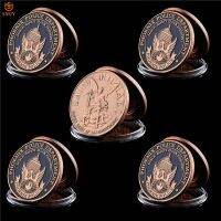 5Pcs USA Phoenix Police Agency Archangel St. Michael The Prayer Bronze Token Challenge Coins Collectibles