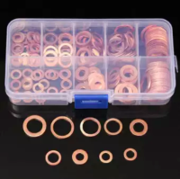 ชุดแหวนทองแดง (คอปเปอร์ริงคิท) Copper Washer kit จำนวน 200 ชิ้น ทนความร้อนสูงถึง 1,083 ° C