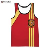 2023 Newest Spain Flag Fashion Summer Men Tank Tops Sleeveless Spring Harajuku Personality 3D Printed Beach Tops Tees