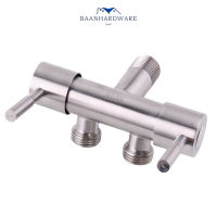 BAANHARDWARE วาล์วน้ำ วาล์วน้ำ 2 ทางสแตนเลส304 หัวขีด MA-D-005