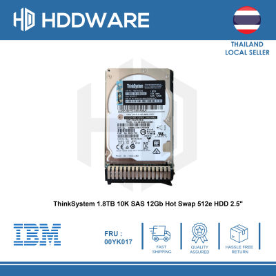 ThinkSystem 1.8TB 10K SAS 12Gb Hot Swap 512e HDD 2.5