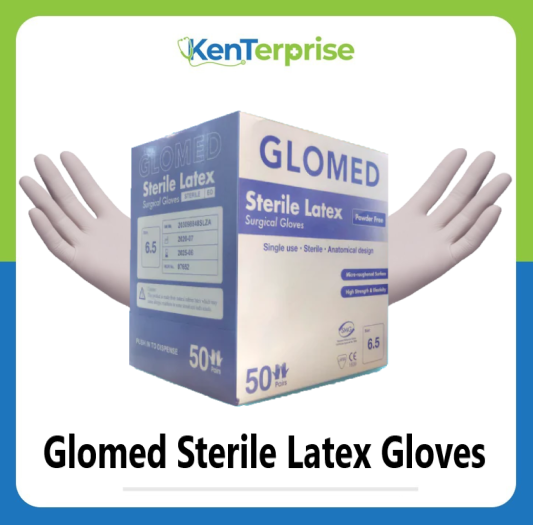 Glomed Sterile Latex Gloves 6.5 Lazada PH