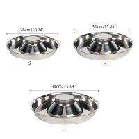 〖Love pets〗 Stainless Steel Pet Dog Bowl Puppy Litter Food Feeding Dish Feeder Water Bowl T8WB