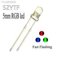 ☒ 100pcs Colour Changing Blinking 5mm Flashing LED Diode Flash RGB Transparent Multicolor Flicker Round 5 mm Light-Emitting Diode