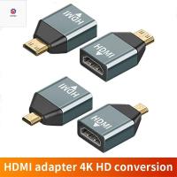 P9YN2เครื่องส่งสัญญาณวิดีโอและเสียงมินิไมโคร Hdmi ไปยัง Hdmi ตัวผู้ไปเป็นตัวเมีย4K 60HZ ตัวผู้ไปยังพอร์ตรับสัญญาณภาพคุณภาพสูงแบบตัวเมีย ToHDMI อะแดปเตอร์ส่วนขยาย HDMI อะแดปเตอร์ HD อะแดปเตอร์เชื่อมต่อที่เข้ากันได้กับ HDMI