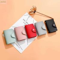 JOKTT เคสใส่บัตรธนาคารกระเป๋าจิ๋วหนังสือเดินทางสำหรับผู้ชาย,เคสใส่บัตร24บิตทำจากหนัง PU มีหลายช่องกระเป๋าใส่บัตรกระเป๋าเก็บบัตรธุรกิจ