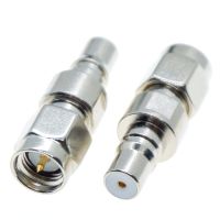 QMA female to SMA male jack Adapter Conversion Connector 50ohm 1Pcs