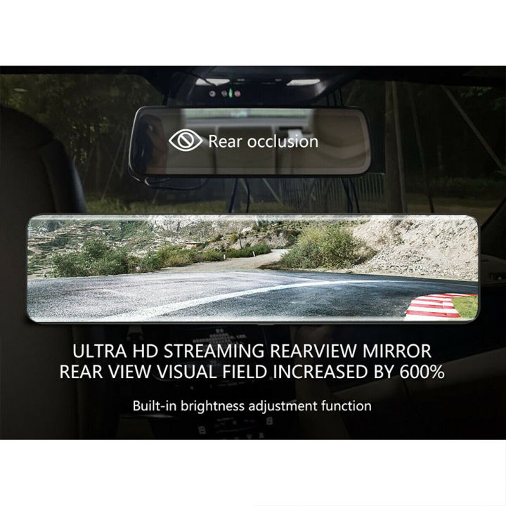 wt-พร้อมสต็อก-กล้องติดรถยนต์คู่-wifi-4k-gps-12นิ้วกล้องกระจกมองหลัง-hd-กล้องบันทึก-dvr-มองหลังรถยนต์cod