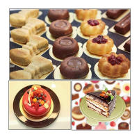 100 Piecesset Of Gold Mousse Bottom Foam Cake Boards Plate Cardboard Multi-shaped Dessert Tray Christmas Cake Decoration Tools