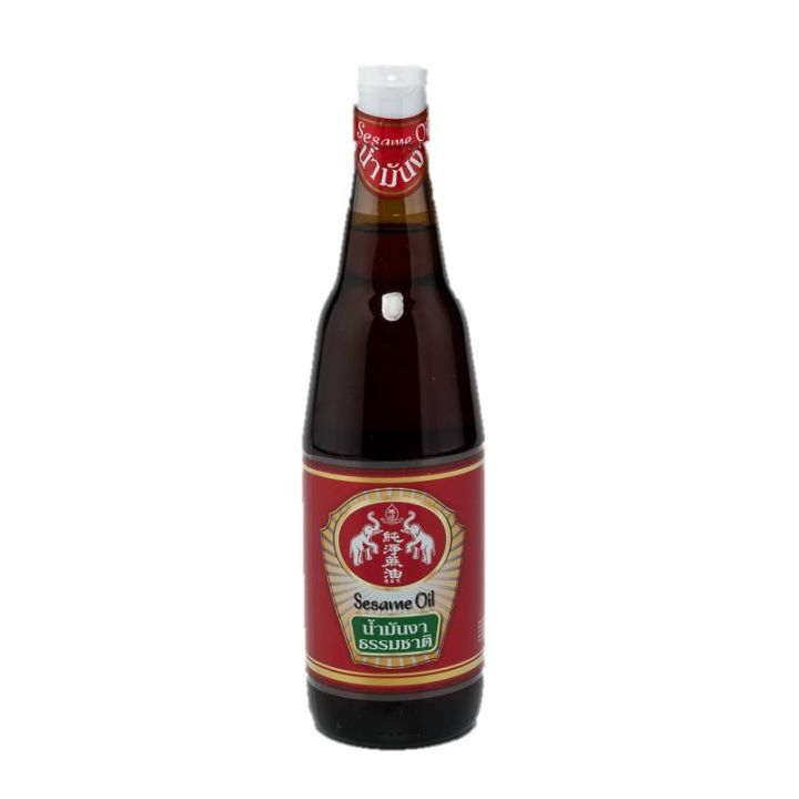 TWIN ELEPHANT SESAME OIL 630ML.ช้างคู่ น้ำมันงา 630 มิลลิลิตร