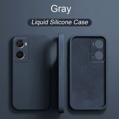 Original Liquid Silicone Phone Case For OPPO A57 4G A57S A77 A78 5G A76 A96 A52 A72 A15 A16 A15S A16S A53 A53S A54S Full Cover