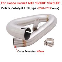 Slip On For Honda CB600F Hornet 600 CB CBR600F 2007 - 2013 Motorcycle Exhaust Escape Moto Modified Delete Catalyst Mid Link Pipe