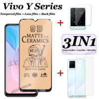 3in1 Vivo Y21T Y21/Vivo Y73 Y76เซรามิคฟิล์มกระจกนิรภัยสำหรับ Vivo V23 V23E V21ป้องกันหน้าจอ Matte ฟิล์ม + ฟิล์ม + ฟิล์ม