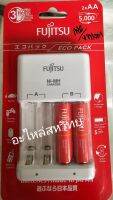 Fujitsu - เครื่องชาร์จ + แบตเตอรี่ ขนาด AA (950 mAhz)