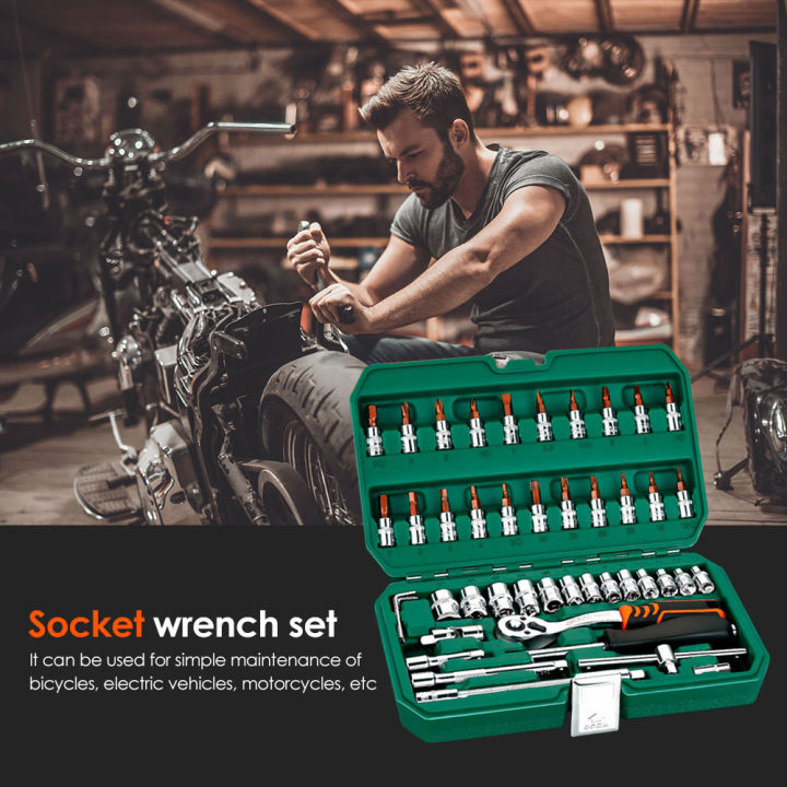 socket-ratchet-car-repair-tool-wrench-set-head-ratchet-pawl-socket-spanner-screwdriver-professional-metalworking-tool-kit