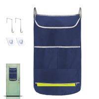 【YF】 Dirty Clothes Hang Bag Large Capacity Expandable Multi-Pocket Laundry Hamper Opening Bathroom Storage