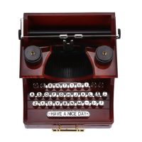 Home Retro Vintage Typewriter Music Box For Home Room Office Mechanical Decoration Kids Retro Music Box