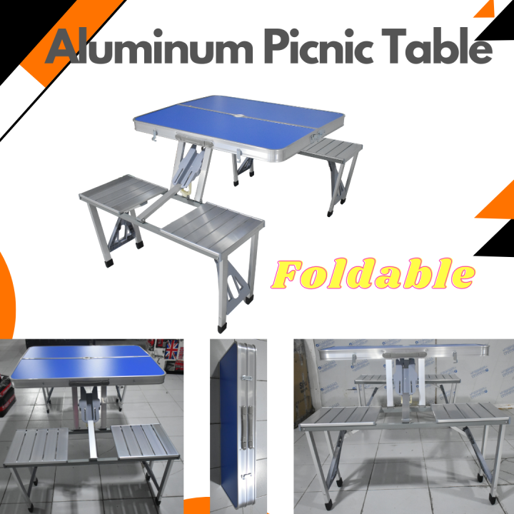 Aluminum Picnic Table/Foldable 4 Seats Lazada PH