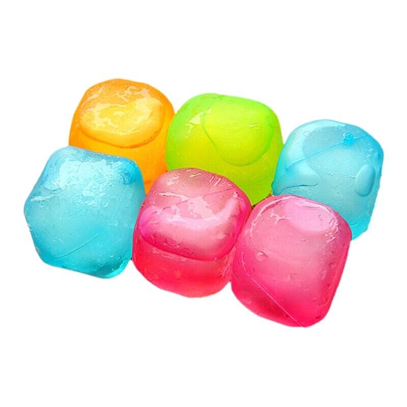 6x Plastic Ice Cubes Washable Ice Cubes NonMelting Ice Cu Puket Stores