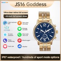 ผู้ชายผู้หญิง 1.52－Blue Tooth Call Smartwatch NFC Voice Assistant Compass Bracelet Sports Heart Rate Music Waterproof Smart Watch