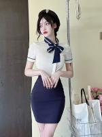 Stewardesses suit high-end hotel receptionist tooling dress hairdresser work clothes foot bath technician work clothes