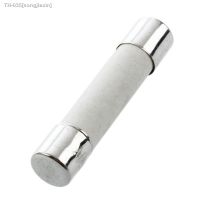 ✟™ 30 Pcs AC 250 V 15 A 6 X 30 Mm High Speed Kick Cylindrical Fuse Tube Ceramic · White Silver